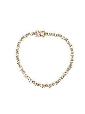 Skinny Silver 925‎ Diamond Bracelet